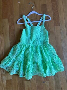 Nordstrom Peek Mint Green Lace Tiered Dress